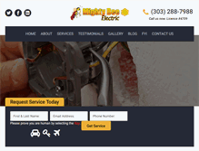 Tablet Screenshot of mightybeeelectric.com